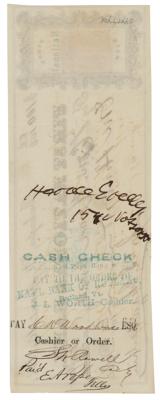 Lot #204 Horace Greeley Signed Check - Image 1