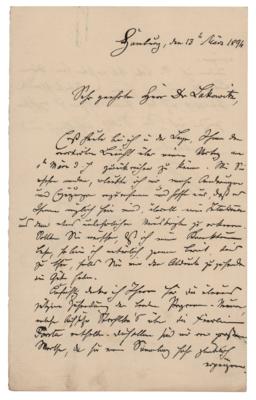 Lot #254 Georg von Neumayer Autograph Letter Signed