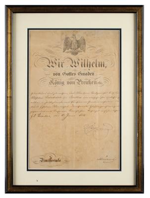 Lot #233 Kaiser Wilhelm I Document Signed - Image 2