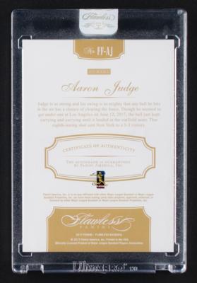 Lot #833 2017 Panini Flawless Finishes Ruby Aaron Judge Autograph (5/20) - Image 2