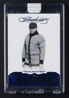 Lot #830 2017 Panini Flawless Babe Ruth Sapphire (3/10) - Image 1