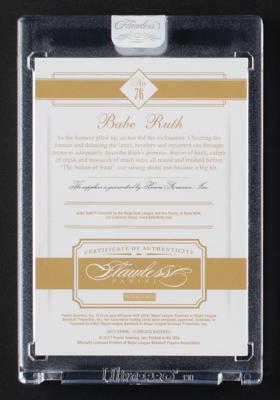 Lot #830 2017 Panini Flawless Babe Ruth Sapphire (3/10) - Image 2