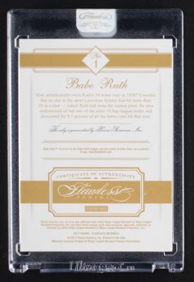 Lot #829 2017 Panini Flawless Babe Ruth Ruby (3/15) - Image 2