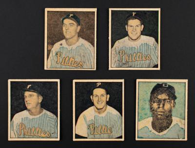 Lot #775 1951 Berk Ross Lot of (5) with Roberts and Simmons
