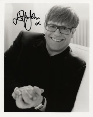 Lot #574 Elton John Signed Photograph