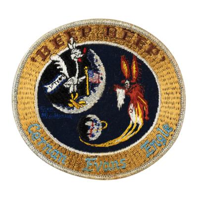 Lot #408 Apollo 14 'A-B Emblem' Backup Crew Patch - Silver Border - Image 1