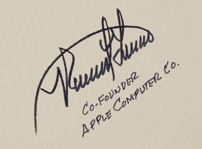 Lot #141 Apple: Wozniak and Wayne (2) Signed Items - Image 3