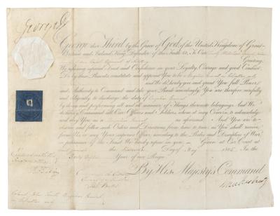 Lot #229 King George III Document Signed