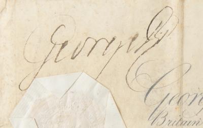 Lot #229 King George III Document Signed - Image 2