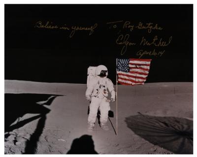 Lot #425 Edgar Mitchell Signed Photograph - Image 1