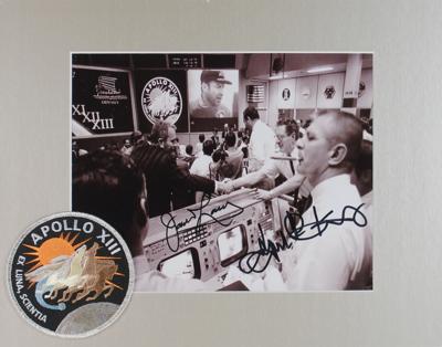 Lot #421 James Lovell and Gene Kranz Signed Photograph - Image 1