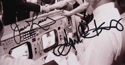 Lot #421 James Lovell and Gene Kranz Signed Photograph - Image 2