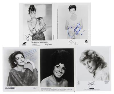 Lot #609 Female Vocalists (5) Signed Photographs