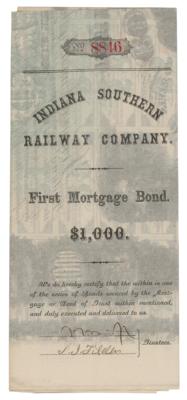 Lot #299 Samuel J. Tilden Signed Mortgage Bond - Image 1