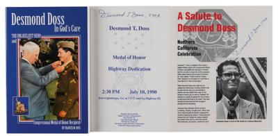 Lot #360 Desmond Doss (3) Signed Items