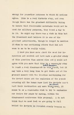 Lot #19 Eleanor Roosevelt Typed Letter Signed - Image 3