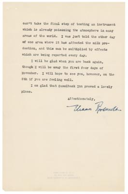 Lot #19 Eleanor Roosevelt Typed Letter Signed - Image 4