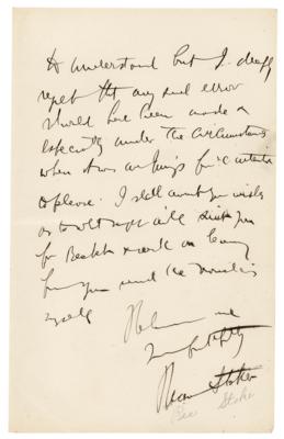 Lot #480 Bram Stoker Autograph Letter Signed - Image 2