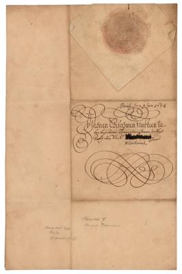 Lot #223 King Christian V of Denmark Letter Signed - Image 2