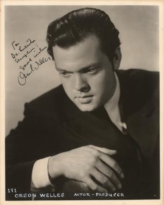 Lot #631 Orson Welles Signed Photograph