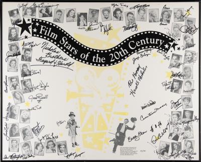 Lot #652 Film Stars of the 20th Century Multi-Signed Poster
