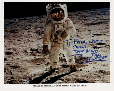 Lot #407 Buzz Aldrin Signed Photograph