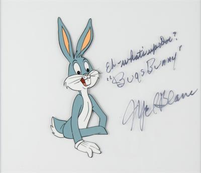 Lot #460 Mel Blanc: Bugs Bunny Signed Production Cel with Production Drawing