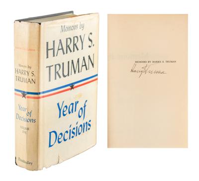 Lot #93 Harry S. Truman Signed Book