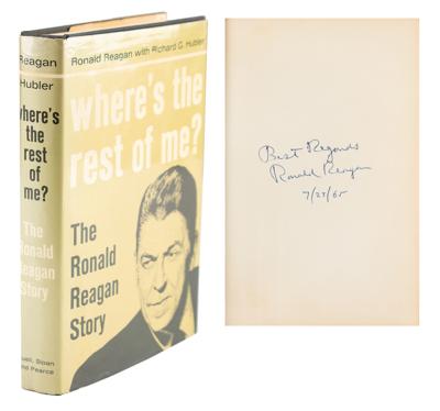 Lot #33 Ronald Reagan Signed Book