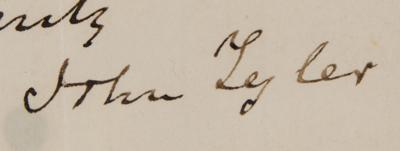 Lot #6 John Tyler Autograph Letter Signed as President - Image 3