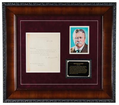 Lot #15 Theodore Roosevelt Typed Letter Signed