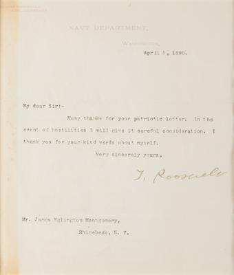 Lot #15 Theodore Roosevelt Typed Letter Signed - Image 2