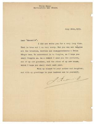 Lot #524 Sergei Rachmaninoff Typed Letter Signed - Image 1
