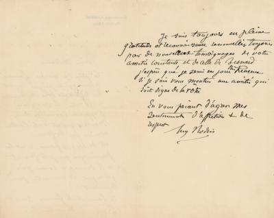 Lot #438 Auguste Rodin Autograph Letter Signed - Image 2