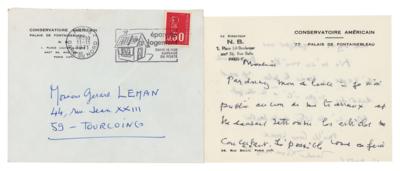 Lot #534 Nadia Boulanger Autograph Letter Signed - Image 1