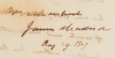 Lot #3 James Madison Autograph Letter Signed - Image 2