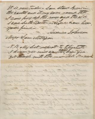Lot #11 Andrew Johnson Autograph Letter Signed - Image 8
