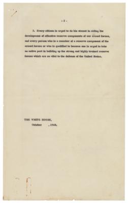 Lot #24 Harry S. Truman Typed Letter Signed as President - Image 5