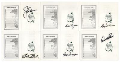 Lot #726 Golf: Masters Champions (6) Signed Score Cards - Image 1