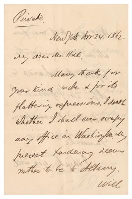 Lot #184 Charles A. Dana Autograph Letter Signed