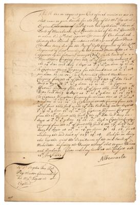 Lot #249 George Monck, 1st Duke of Albemarle Document Signed