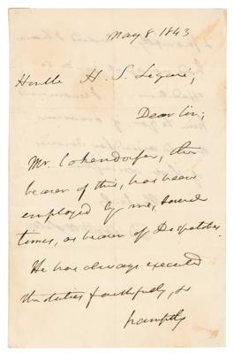 Lot #309 Daniel Webster Autograph Letter Signed