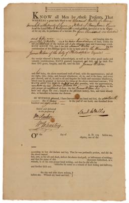Lot #313 James Wilson Document Signed - Image 2