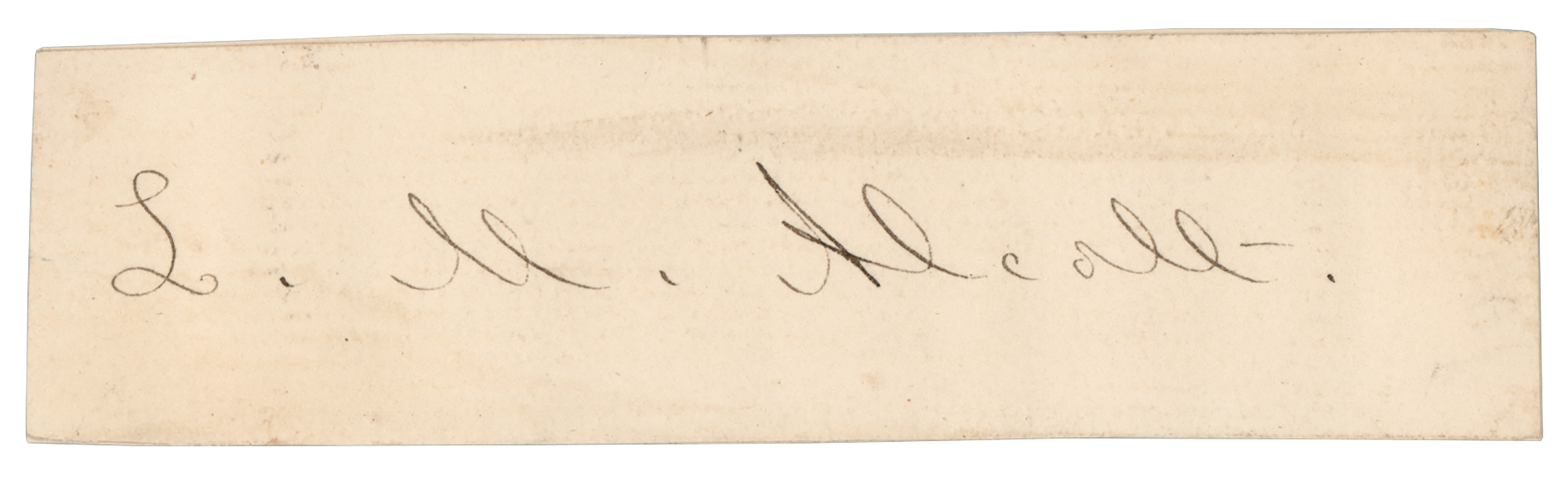 Lot #483 Louisa May Alcott Signature