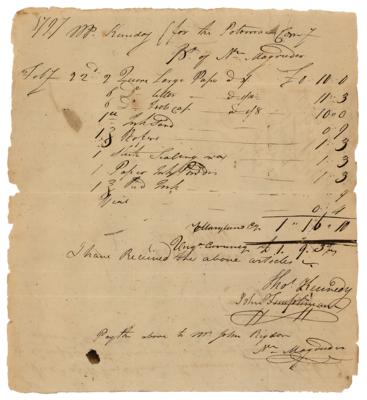 Lot #270 Potomac Company Multi-Signed Document