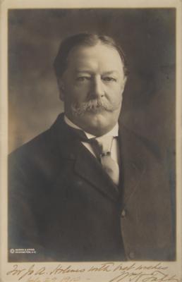Lot #17 William H. Taft Signed Photograph as