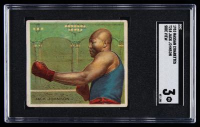 Lot #890 1910-51 Boxing Cards Lot of (12) with Jack Johnson and Sugar Ray Robinson