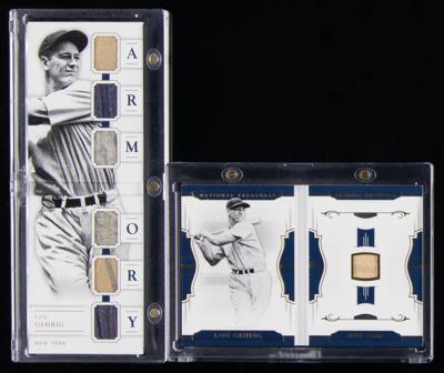 Lot #821 2016-18 National Treasures Lou Gehrig Relic Booklets (/25) - Image 1