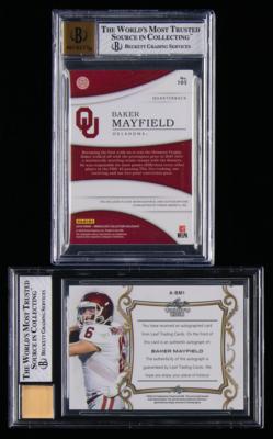 Lot #945 Baker Mayfield (2) Autograph and Relic Cards - Image 2