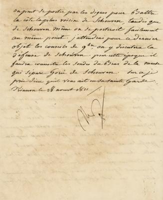 Lot #350 Napoleon Letter Signed - Image 2